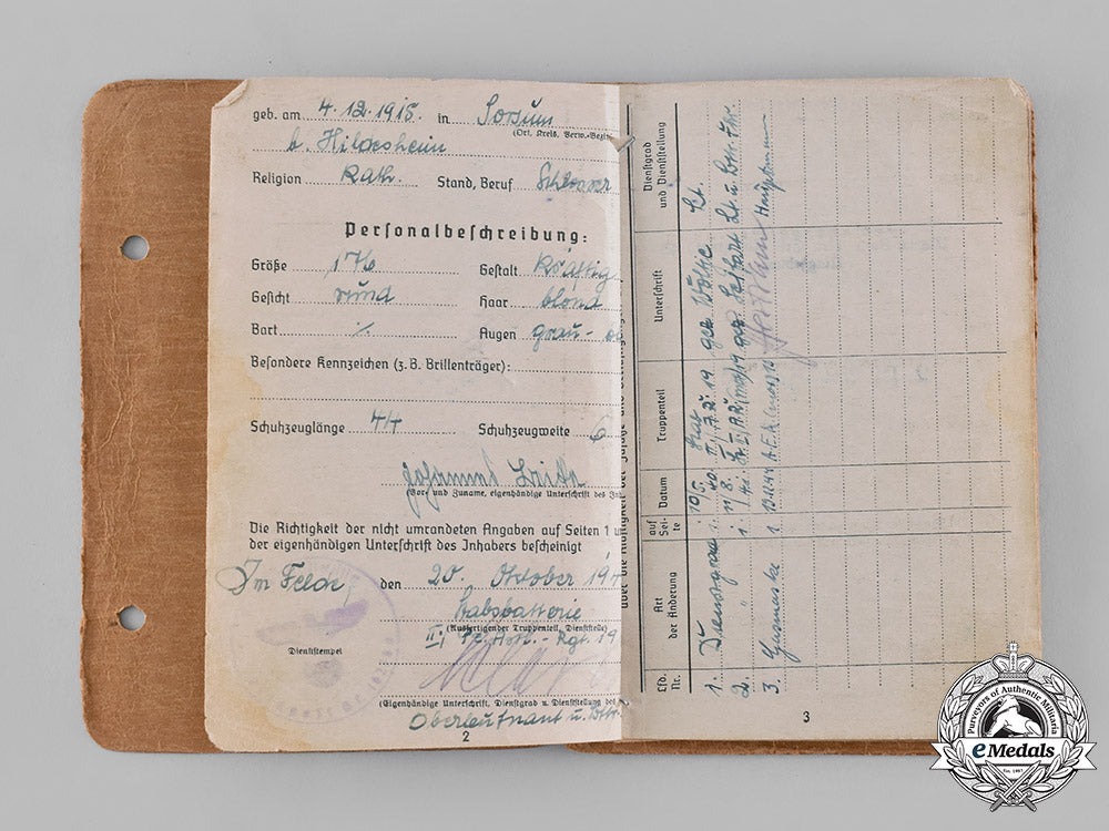 germany,_heer._a_soldbuch_to_oberwachtmeister_beike,2_nd_battery_of_panzer_artillery_regiment19_c19-1743