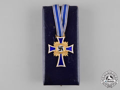 Germany, Third Reich. A Cased Honour Cross Of The German Mother In Gold By Hans Gnad