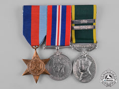 United Kingdom. A Territorial Efficiency Medal Trio, To Corporal W.w. Garrod, Royal Signals