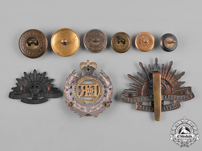 australia._a_lot_of_nine_cap_badges_and_buttons_c19-2517