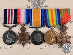 Canada. A Military Medal To Acting Battery Sergeant Major Edward Goss, Bravery In The Field, Cfa