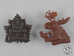 Canada. Two First War Mounted Rifle Battalion Cap Badges