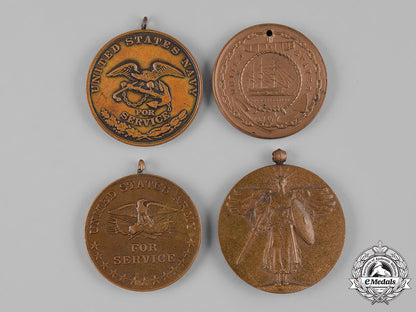 united_states._a_grouping_of_army_and_navy_medals,_to_harold_wallace_warren_c19-2592
