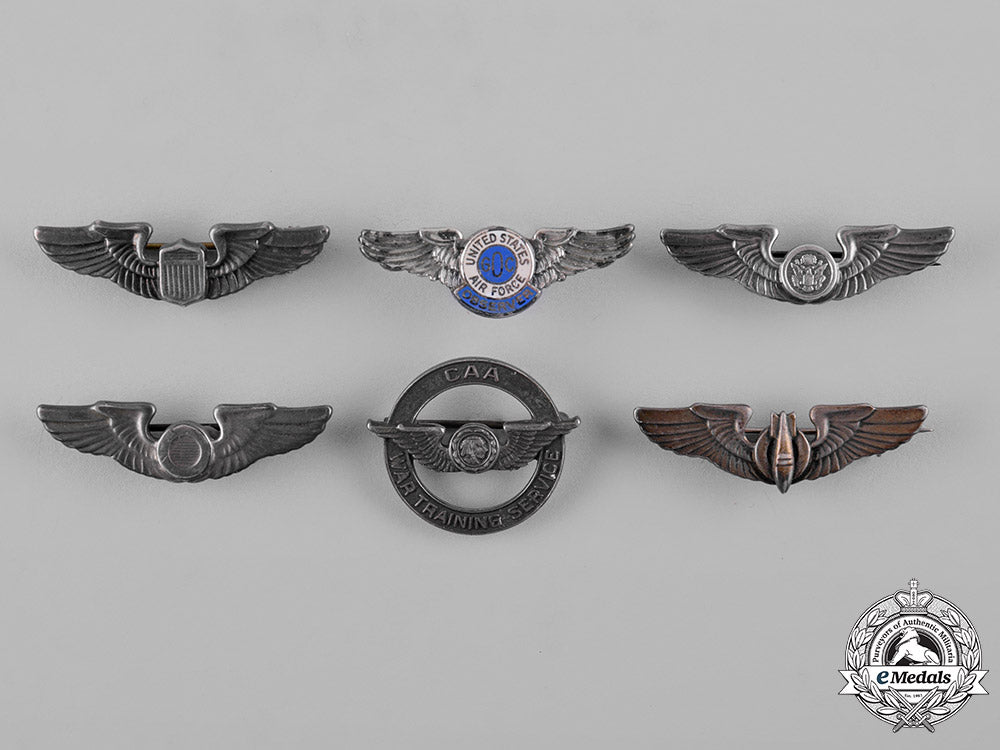 united_states._a_lot_of_united_states_army_air_force_miniature_wings_and_badges_c19-2728