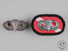 United States. Two Parachutist Badges
