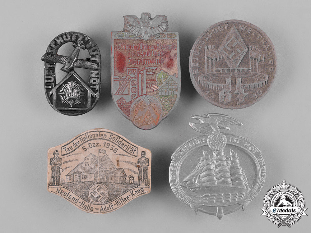 germany,_third_reich._a_lot_of_third_reich_period_commemorative_badges_c19-3004