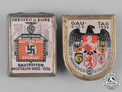 Germany, Nsdap. A Pair Of Gau Meeting Badges