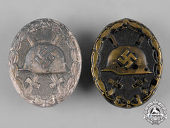 Germany, Wehrmacht. A Pair Of Wound Badges