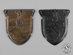 Germany, Wehrmacht. A Pair Of Campaign Shields