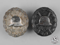 Germany, Imperial. A Pair Of First War Wound Badges