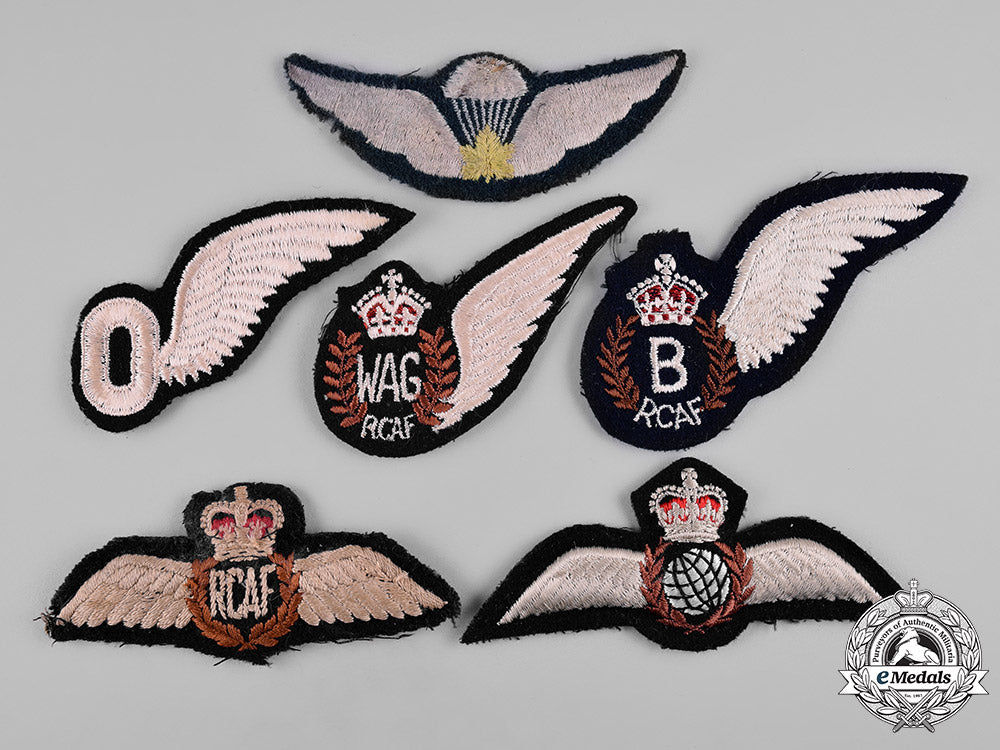 canada._a_lot_of_six_royal_canadian_air_force_badges_c19-4148