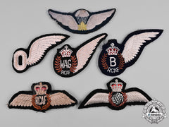 Canada. A Lot Of Six Royal Canadian Air Force Badges