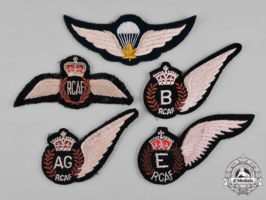 canada._a_lot_of_five_royal_canadian_air_force_badges_c19-4150
