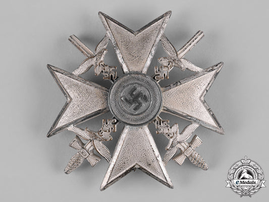 germany,_wehrmacht._a_spanish_cross_in_silver_with_swords_by_berg&_nolte_c19-4306_1_1