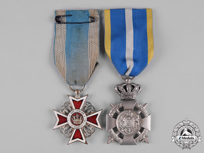 romania,_kingdom._two_decorations&_awards_c19-4394