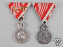 Austria, Imperial. A Pair Of Imperial Austrian Medals