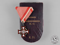 Austria, Imperial. A Military Merit Cross, Iii Class With Case, By V Mayers S