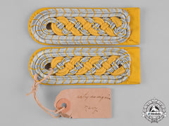 Germany, Wasserschutzpolizei. A Pair Of Shoulder Boards For A Meister Of The Wasserschutzpolizei