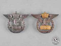Germany, Imperial. A Pair Of Prussian State Railway Long Service Badges