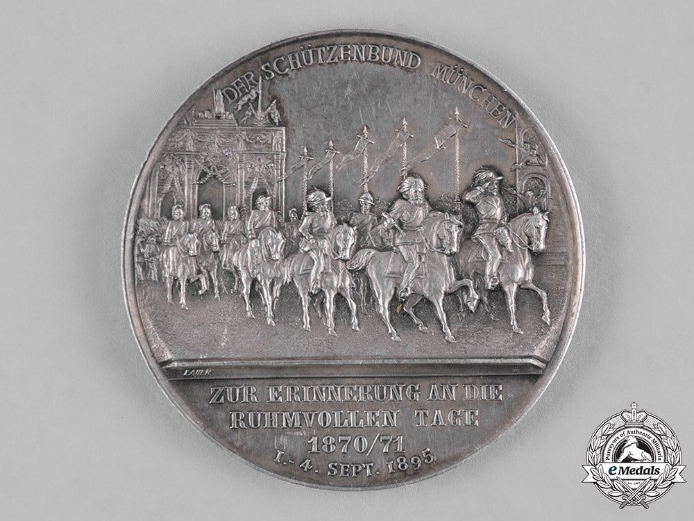 bavaria,_kingdom._an1895_franco-_prussian_war_commemorative_medallion_by_l._christian_lauer_c19-5250