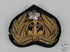 Japan, Empire. A Naval Officer Summer Uniform Visor Cap Insignia