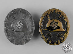 Germany, Wehrmacht. A Pair Of Second War Period Wound Badges