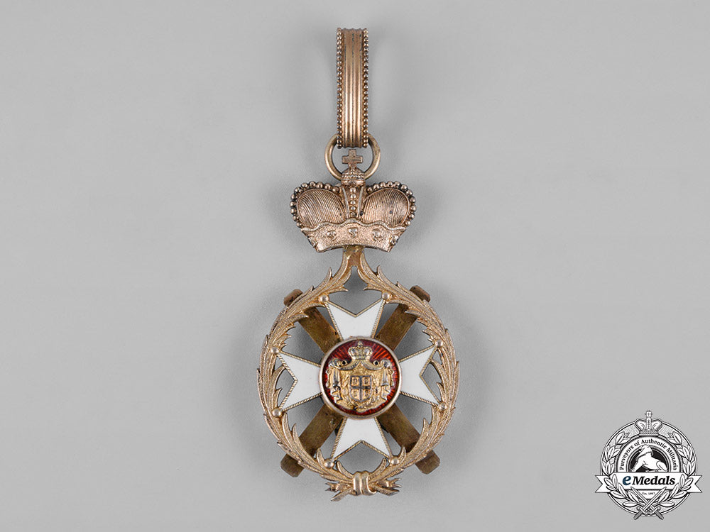 serbia,_kingdom._an_order_of_the_cross_of_takovo,_iii_class_commander,_by_anton_fürst,_c.1880_c19-5524