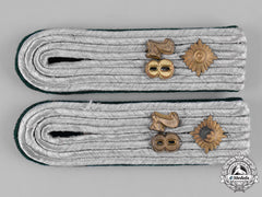 Germany, Heer. A Set Of 28Th Jäger Division Oberleutnant’s Shoulder Boards