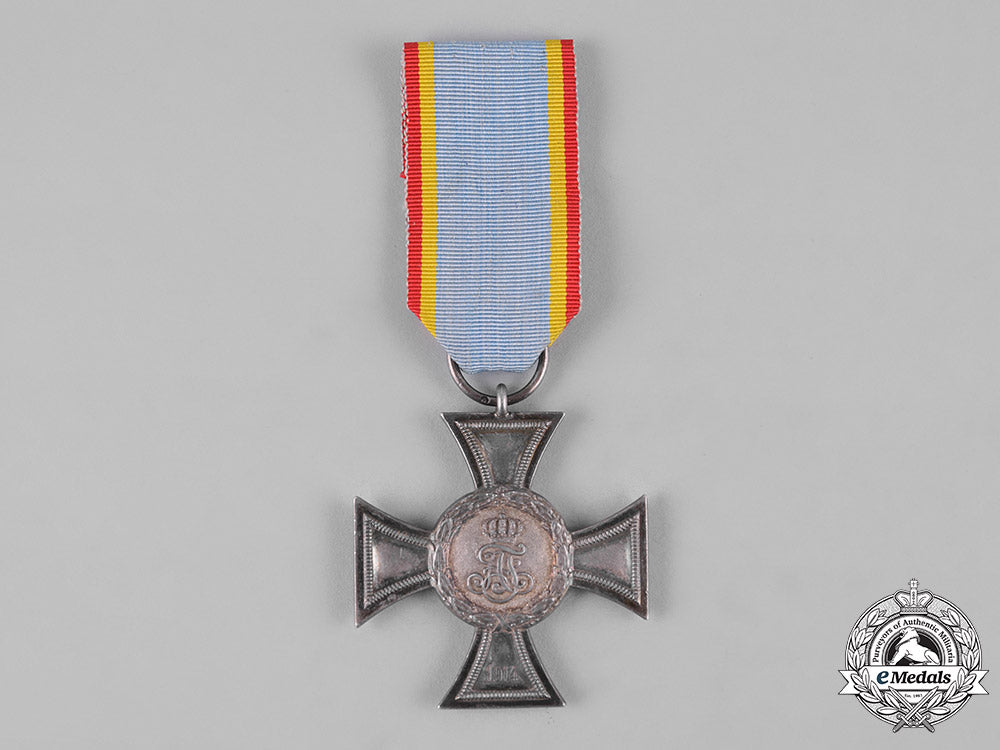 mecklenburg-_strelitz,_duchy._a_cross_for_distinction_in_war,_ii_class,_with_combatant’s_ribbon_c19-5944