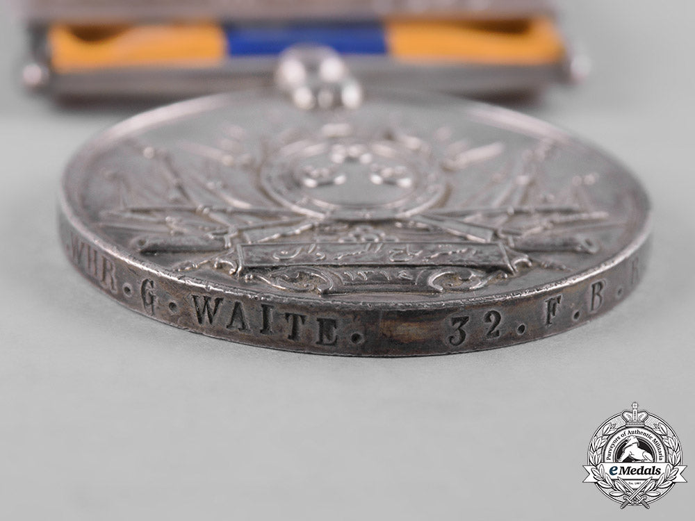 united_kingdom._a_khedive’s_sudan_medal1896-1908,_to_bearer_wheeler_g._waite,_no.32_field_battery,_ra_c19-6122