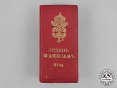 Bulgaria, Kingdom. An Order Of St. Alexander, Iv Class Officer’s Case