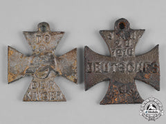 Germany, Imperial. A Pair Of Anti-German Iron Crosses, British Made