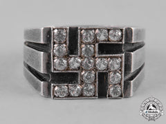 Germany, Third Reich. A Decorative Patriotic Nsdap Ring, By Fahrner