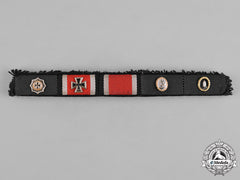 Germany, Wehrmacht. A Wehrmacht Medal Ribbon Bar, Post-1957 Reissue