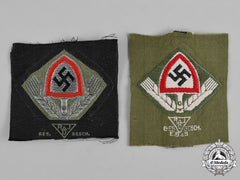 Germany, Rad. A Pair Of Reich Labour Service (Rad) Cap Insignia