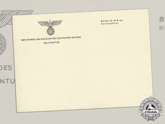 Germany, Wehrmacht. Unused Stationary From The Adjutant Of The German Chancellery