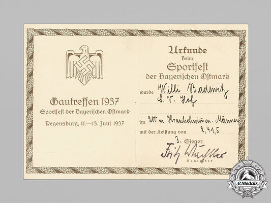germany,_wehrmacht._a_gau_sports_award_document,3_rd_place_swimming,_bavaria1937_c19-871