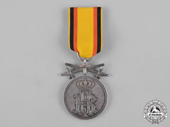 Reuss, County. A Silver Merit Medal Of The Princely Honour Cross With Swords
