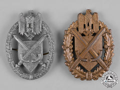 Germany, Wehrmacht. A Pair Of Wehrmacht Marksmanship Lanyard Shields