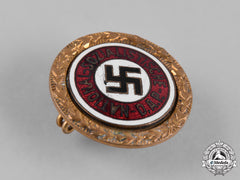 Germany, Nsdap. A Golden Party Badge, Small Version, By Josef Fuess (76201)