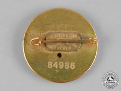 Germany, Nsdap. A Golden Party Badge, Large Version, By Deschler & Sohn (84986)