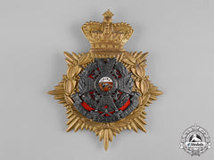 United Kingdom. A Victorian The Border Regiment Officer's Home Service Helmet Plate