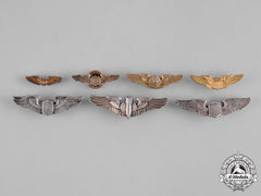 United States. A Lot Of Seven Second War Army Air Force Collar Badges