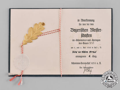 germany,_wehrmacht._a_first_place_award_document_for_the1938_bavaria_gau_sports_championship_c19-948