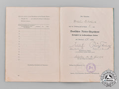Germany, Wehrmacht. A Bronze Grade Equestrian Badge Award Document, 1938