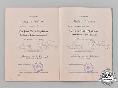 germany,_wehrmacht._a_bronze_grade_equestrian_badge_award_document,1938_c19-958