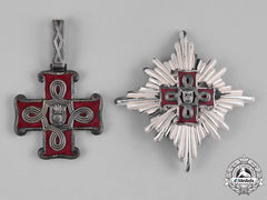 Croatia, Independent State. An Order Of Merit, I Class Grand Officer, Christian Version, By Braca Knaus, C.1943