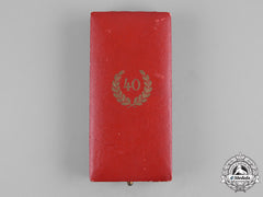 Germany, Nsdap. A 40-Year Faithful Service Cross Presentation Case, By Deschler & Sohn