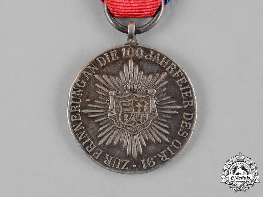 oldenburg,_grand_duchy._a_medal_to_commemorate_the_centenary_of_the_oldenburg_infantry_regiment_no.91_c19_0107