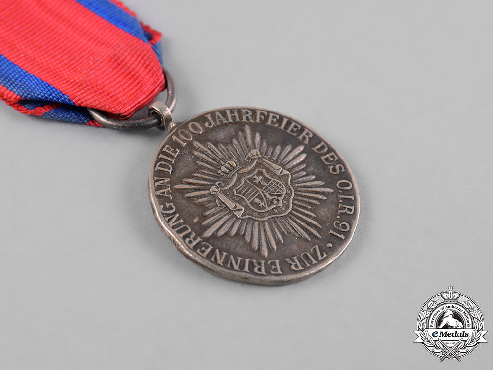 oldenburg,_grand_duchy._a_medal_to_commemorate_the_centenary_of_the_oldenburg_infantry_regiment_no.91_c19_0109